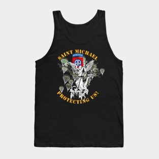 82nd Airborne Div - Saint Michael - Protecting Us - Mass Tank Top